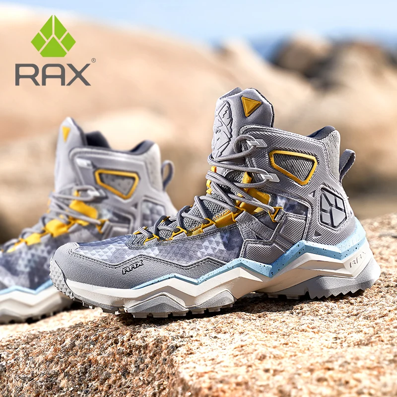 Rax Mens Waterproof Hiking Shoes Breathable Mountain Boots Outdoor Trekking Boots Sports Sneakers Tactical Shoes Men Women Boots