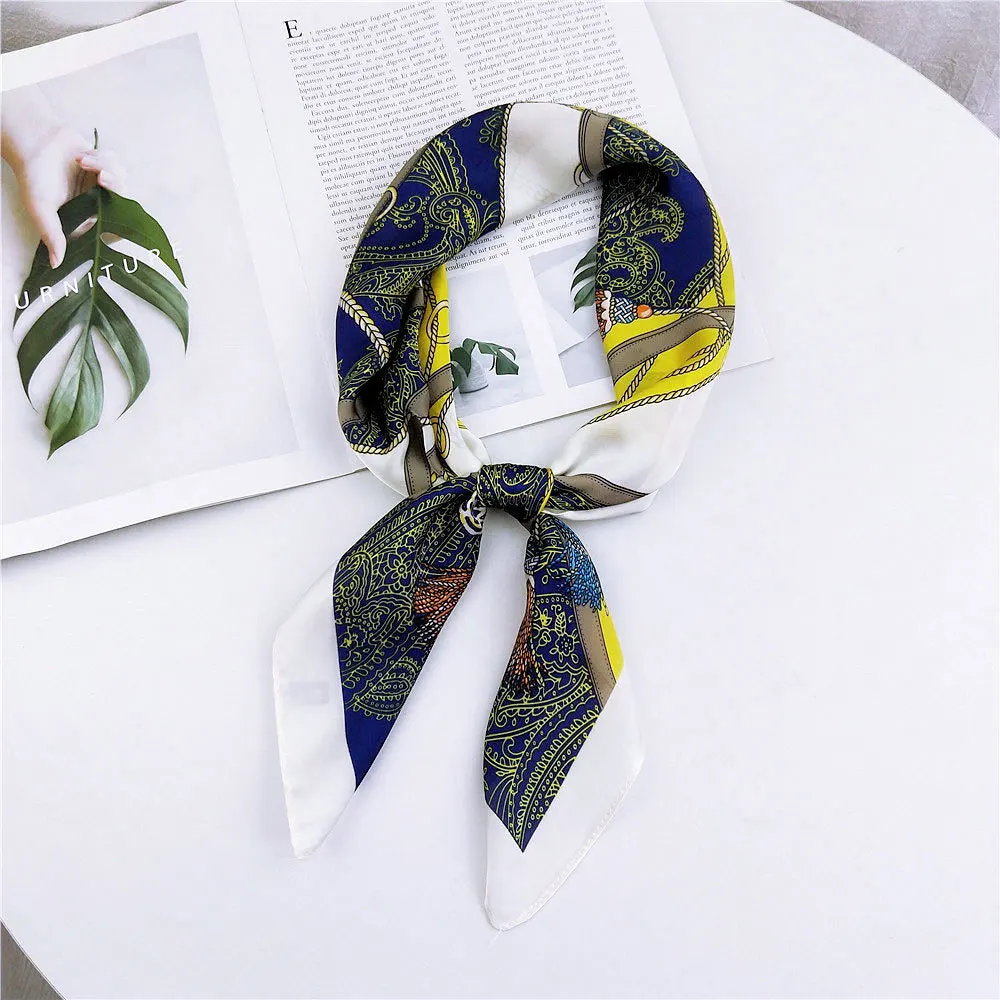 

Kerchief Women's South Korea VersatileNew Style Literature And Art Small Silk Thin Type Decoration Business Neckerchief Scarf