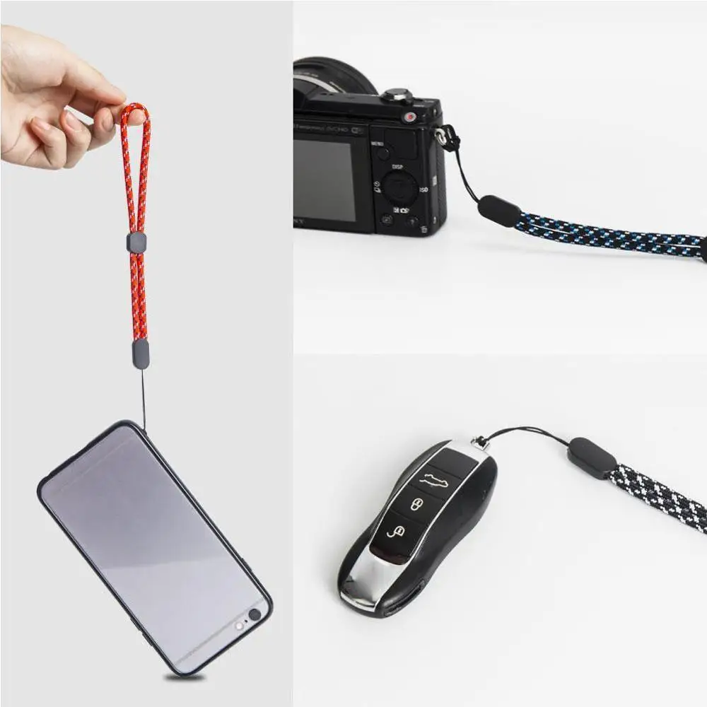 Регулируемый ремешок на запястье ручной для телефона камеры iPhone Samsung USB ключи G2G5