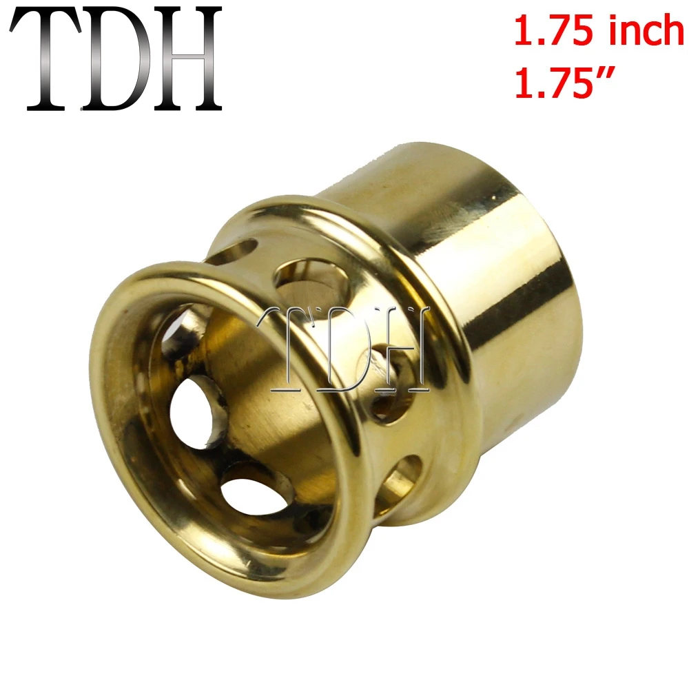 Наконечник выхлопной трубы Cafe Racer из твердой латуни в стиле ретро наконечник