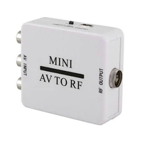 mini hd video converter box rca av cvsb to rf video adapter converter support rf 67 25mhz 61 25mhz av to rf scaler tv switcher