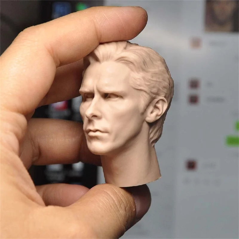 

Toys Model 1/6 Scale The Dark Knight White Color Unpainted Head Sculpture For Fans Collection