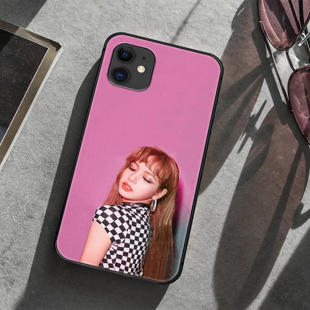 

LISA KPOP Phone Case Cover Hull For iphone 5 5s se 2020 6 6s 7 8 12 mini plus X XS XR 11 PRO MAX black Shell Soft Prime Tpu Cell