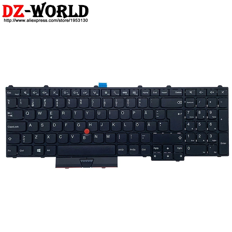 Новая Оригинальная шведская финская клавиатура SWE для ноутбука Lenovo Thinkpad P50 P70 P51 P71