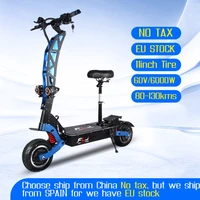 flj 6000w dual motors 60v 100 150kms range off road tire top quality sk3 adults powerful electric scooter