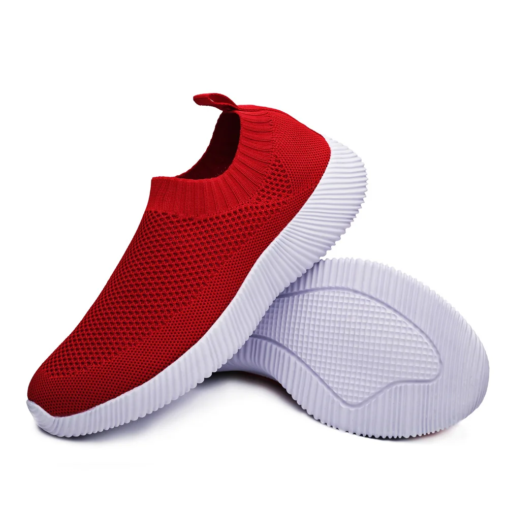 Качественные сетчатые кроссовки Женская цветная Вулканизированная обувь Носки