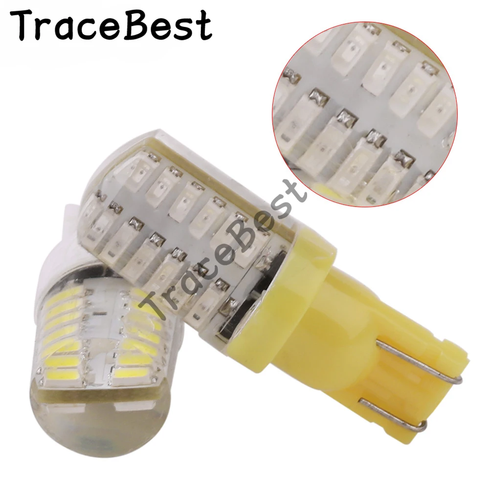 4 шт. T10 168 194 W5W 24 3014 SMD габаритные огни клиновидные светодиоды для автомобиля