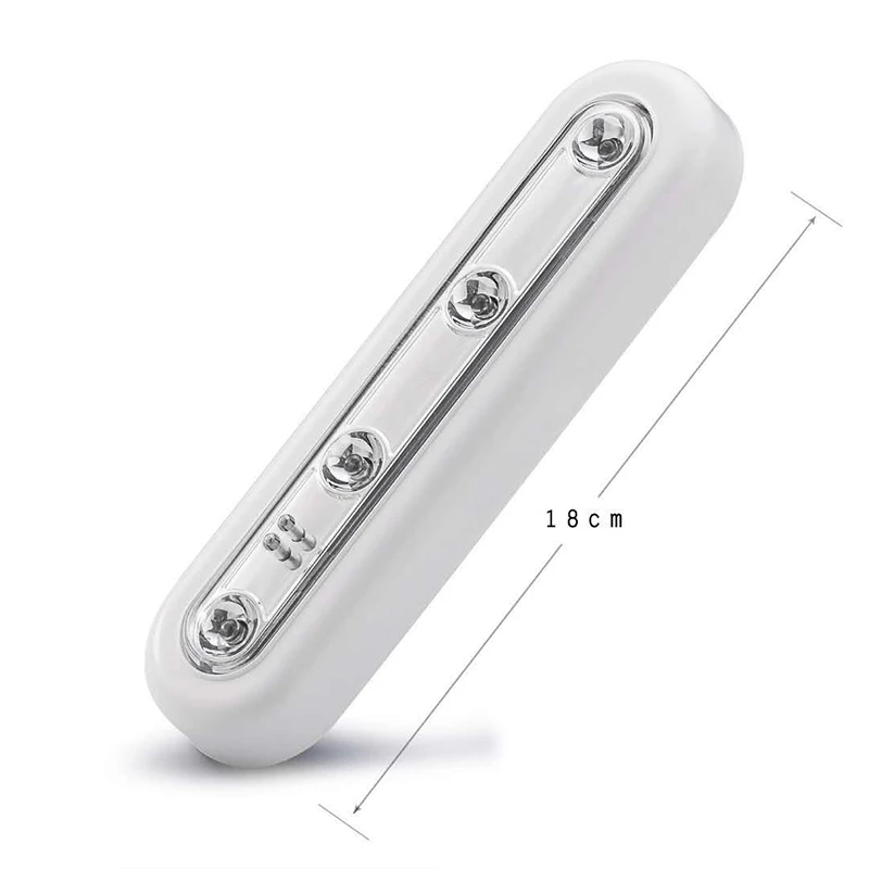 СВЕТОДИОДНЫЙ беспроводной ночник шкаф свет 4 Светодиодная батарея питание