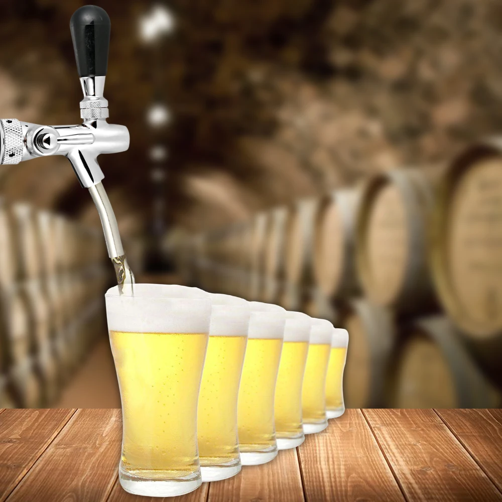 Adjustable F-low Control Chrome Draft Beer-faucet Tap G5/8 Shank Long Stem Home Brew Keg | Дом и сад