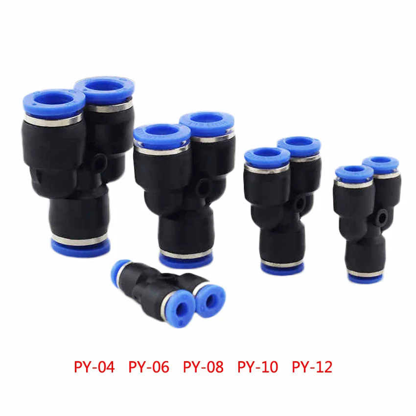 

Y-type pneumatic push pipe, tee quick coupling, adapter installation, air coupling, 4 / 6 / 8 / 10 / 12mm