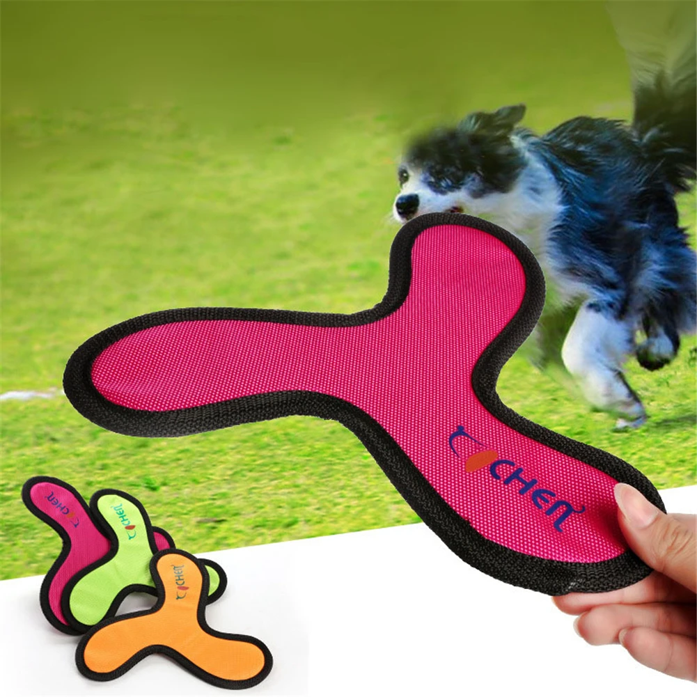 Triangular Flying Discs Dog Training Toy Oxford Cloth Pet Interactive Dart Bite Resistant Boomerang Puppy Chew Flying Saucer Toy