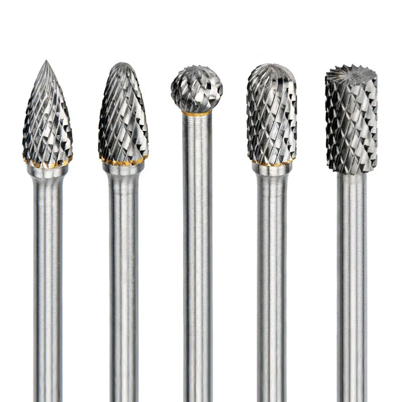 100 мм сверхдлинный хвостовик 1/4 карбидный набор заусенцев шлифовальный станок