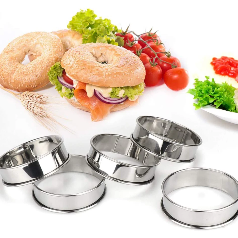 

Stainless Steel Muffin Rings Round Ring Round Mould mould DIY BakeTools Cakes Mould