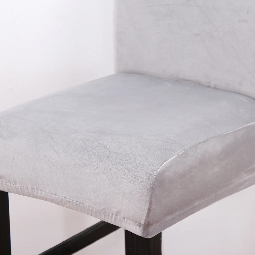 1/2/4/6pcs Velvet Plush Bar Chair Cover High Elastic Stool Protector Seat Slipcover Banquet Wedding Party Room | Дом и сад