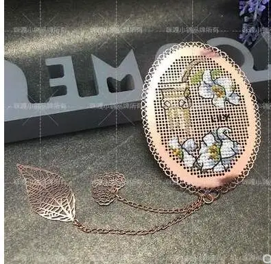 TT Girls DIY ремесло Стич вышивки крестом металлическая Закладка серебро Золотой Рукоделие Вышивка ремесла счетный крест-строчка Kit-6TH - Цвет: JS064