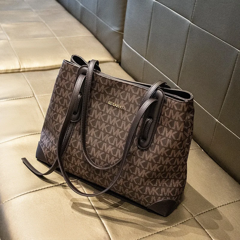 

2021 Fashion Large Capacity High Quality Leather Tote Bag Luxury Design Ladies Shopping Bag Shoulder Messenger Bag Sac Luxe