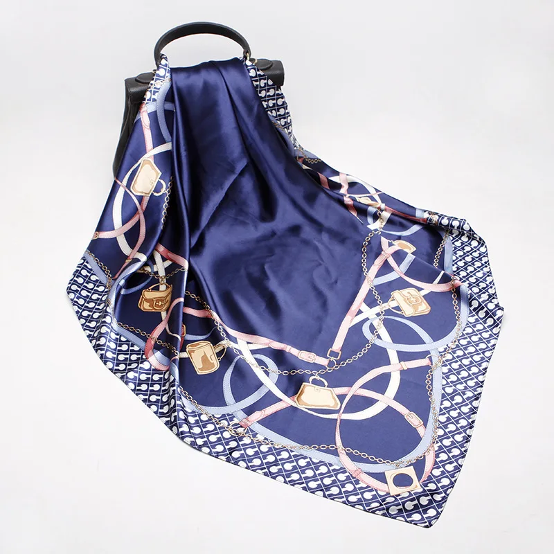 

Scarves Shawl Silk Hijab Scarf Female Square Mulberry Scarves Beach Cover-upsBandana Bufand de seda Foulard en soie solar playa