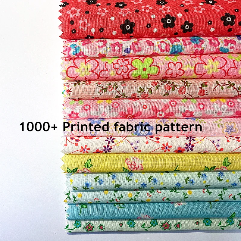 

Flower series 50cm*110cm Toys doll clothes fabric DIY Woven cotton Fabric Printed Cloth Sewing Quilting Fabrics ct-004