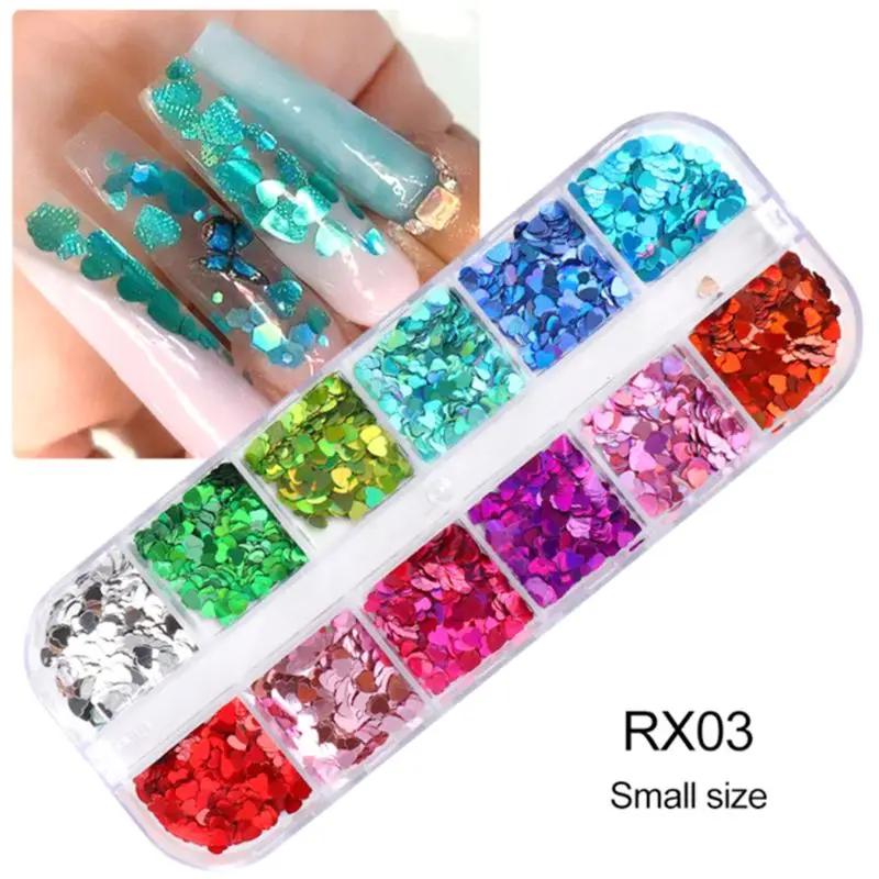 

1 Box Nail Art Sequins Stickers Manicure Gel Polish Makeup DIY Decoration