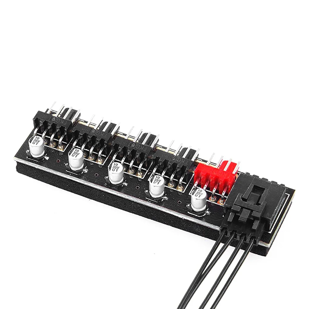 5 портов вентилятора ПК разветвитель скорости контроллер адаптер для 4