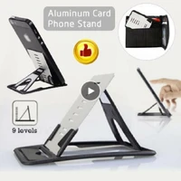 phone holder aluminum alloy card stand rack anti slip durable portable bracket support accessories desk card base accessories