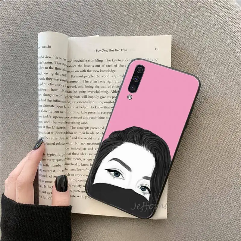 

Beautiful girl but first coffee Phone Cases For Samsung galaxy S note 7 8 9 10 20 fe edge A 6 10 20 30 50 51 70 lite plus Funda