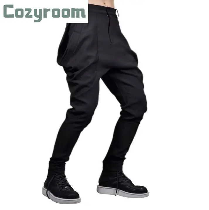 

Высокое качество 2021 новая мужская одежда стилист волос модные с большими карманами; Штаны-шаровары брюки для девочек в Корейском стиле; Муж...