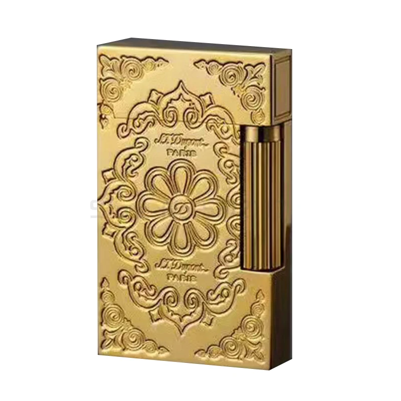 

New vintage dupont bright sound gas lighter windproof copper body for cigarette