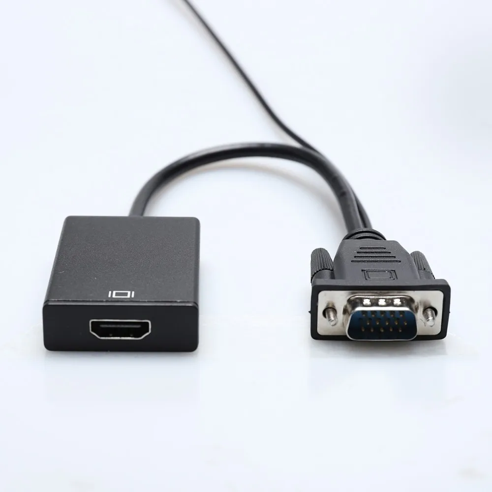Переходник VGA-HDMI VGA папа-HDMI Мама дополнительный USB-аудиокабель для компьютера