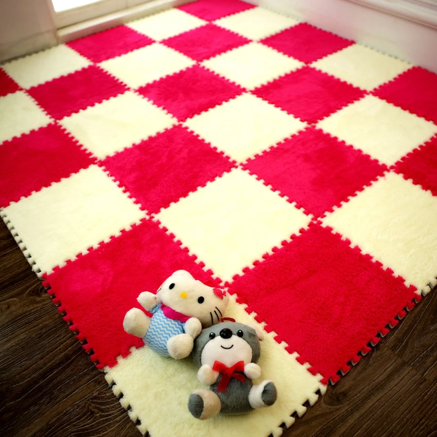 10/12/30 шт. DIY 30*30*1 см гостиная спальня для детей мягкий ковер Magic лоскутное