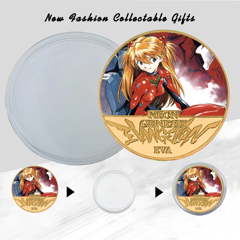WR японский аниме позолоченные монеты коллекционные предметы с монетницей чехол