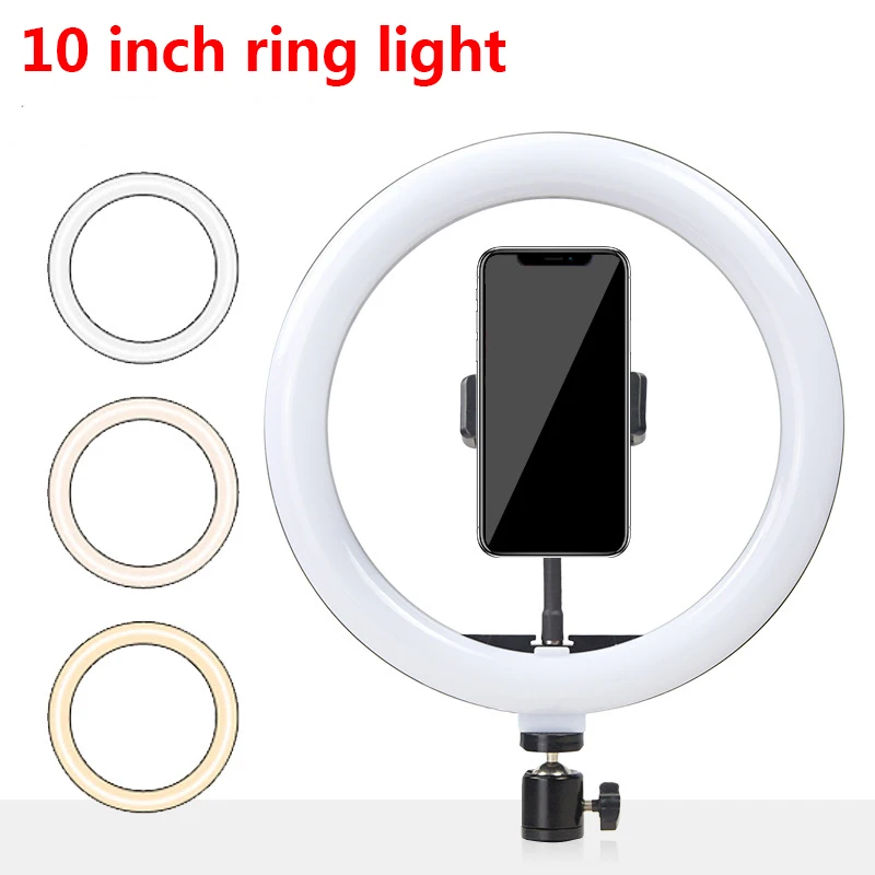 

Mobile phone live broadcast 10-inch LED ring camera anchor self-portrait beauty photography lighting fill light