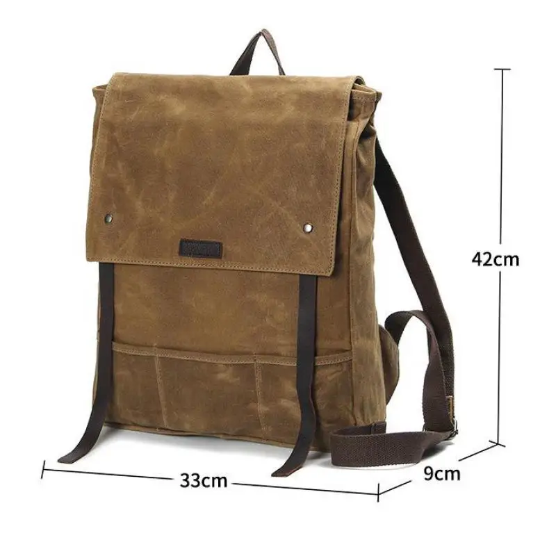 

YourSeason 2021 Canvas Backpack Men Bag Retro Large Capacity Unisex Students Waterproof Outdoor Travel Laptop Backpack