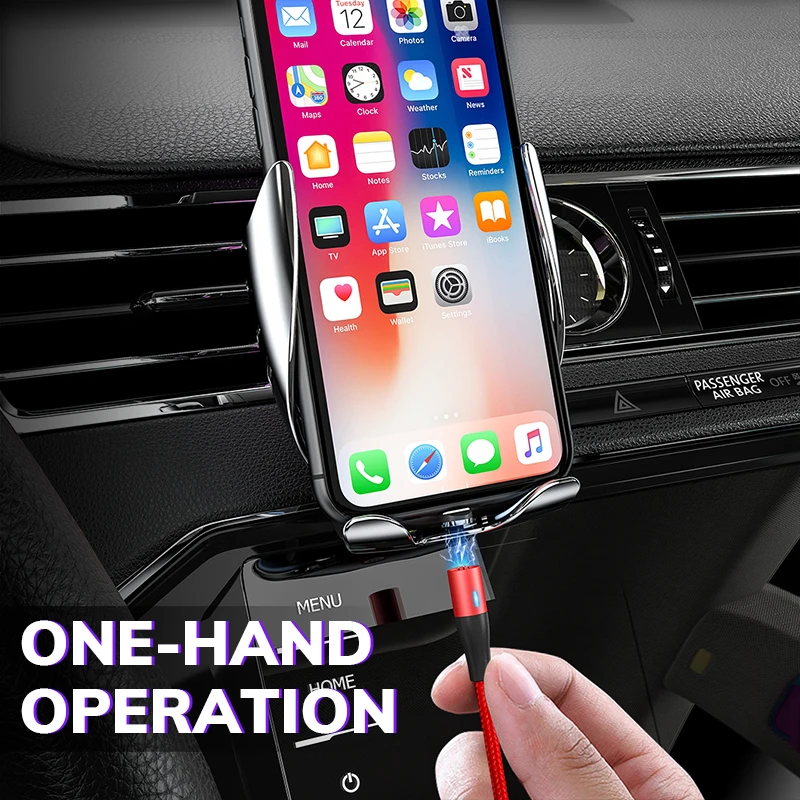 Магнитный usb кабель TOPK 1 м 3 А для быстрой зарядки и передачи данных iPhone Xs Max