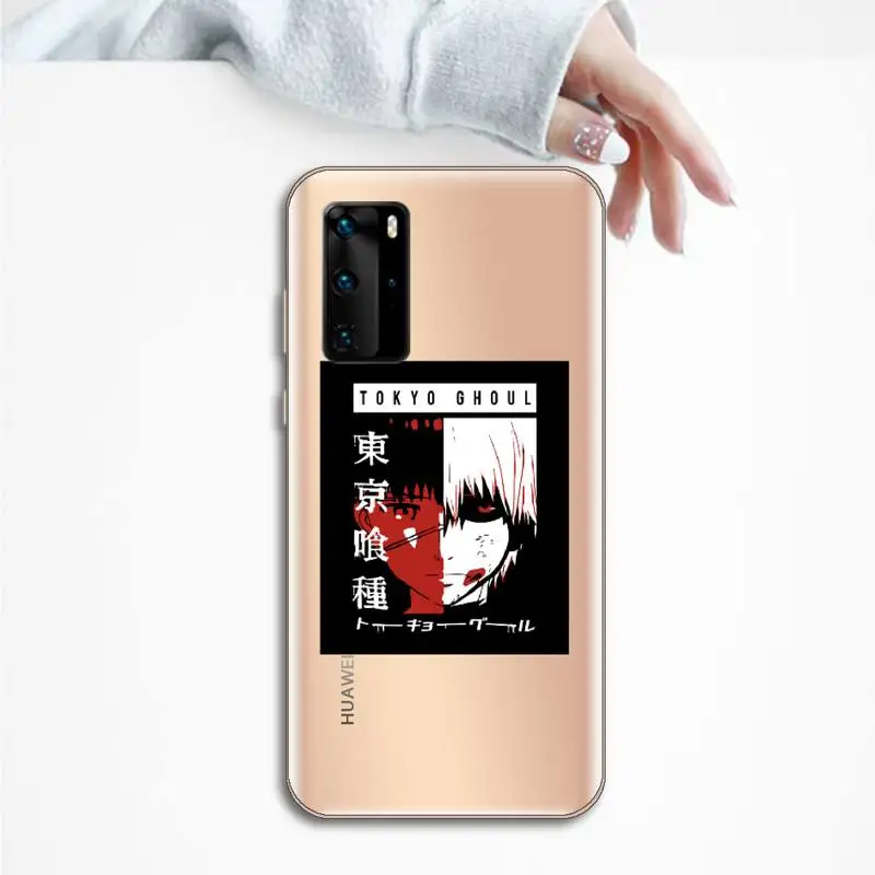 

Japan anime Tokyo Ghoul Phone Case Transparent for Huawei P honor 8 10i 20 30 40 smart 2019
