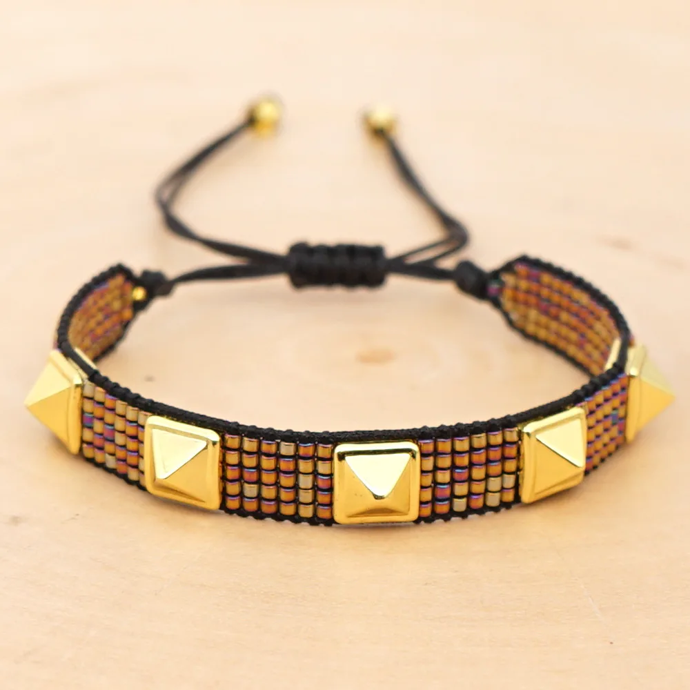 Ремешки с заклепками SHINUSBOHO для женщин браслет MIYUKI для мужчин цветные пульсерас мужер мода 2019 ювелирные украшения ручной работы оптом.