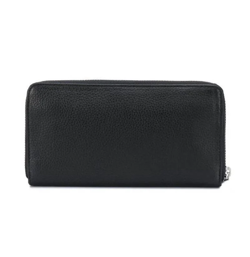 

Women Black Genuine Leather Square Purse Wallet Clutch Girls Coin Purse Ladies Wallet