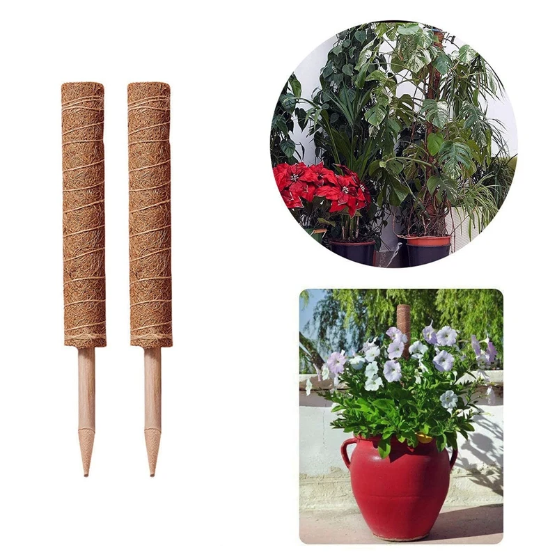 

Moss Pole 2Pcs Coir Totem Pole Plant Support Totem Pole Moss Pole for House Plants Moss Pole for Cheese Plant 19.6 Inch
