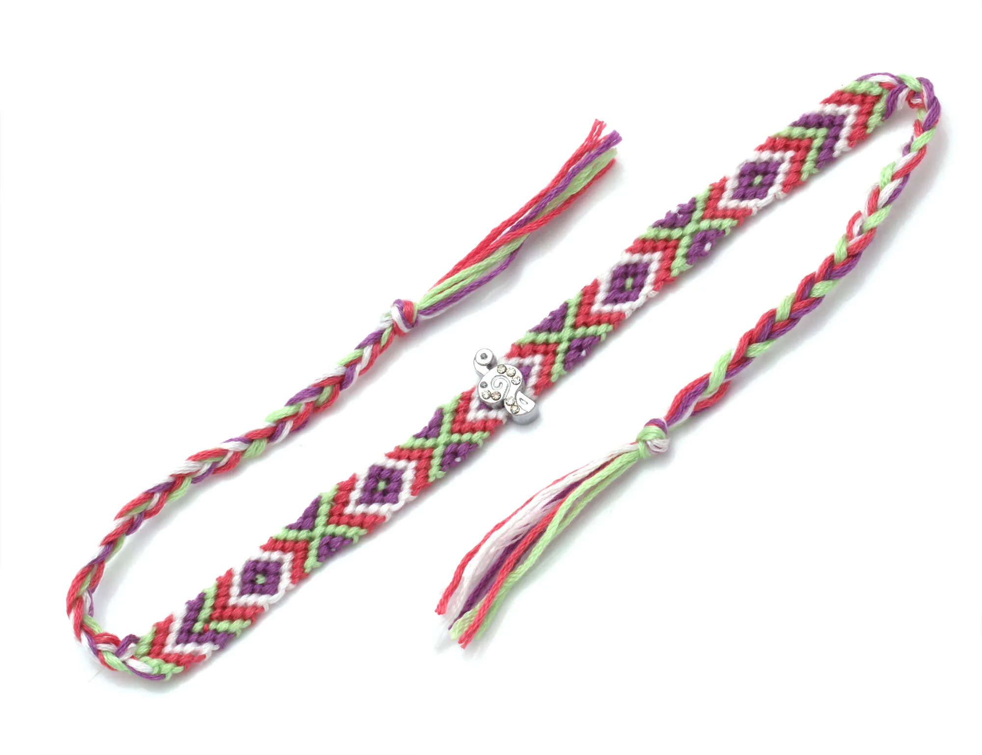 Boho цинковый сплав Диамант музыкальные символы очаровательный тканый браслет