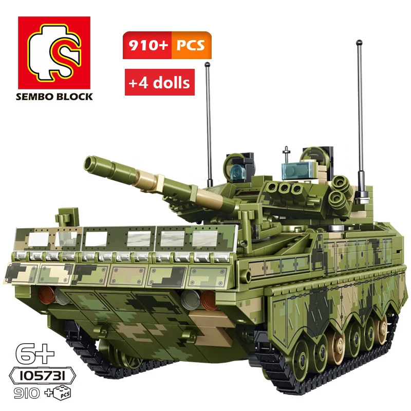 WW2 армии боевая машина Танк строительные блоки CityTechnic Panzer грузовик детские