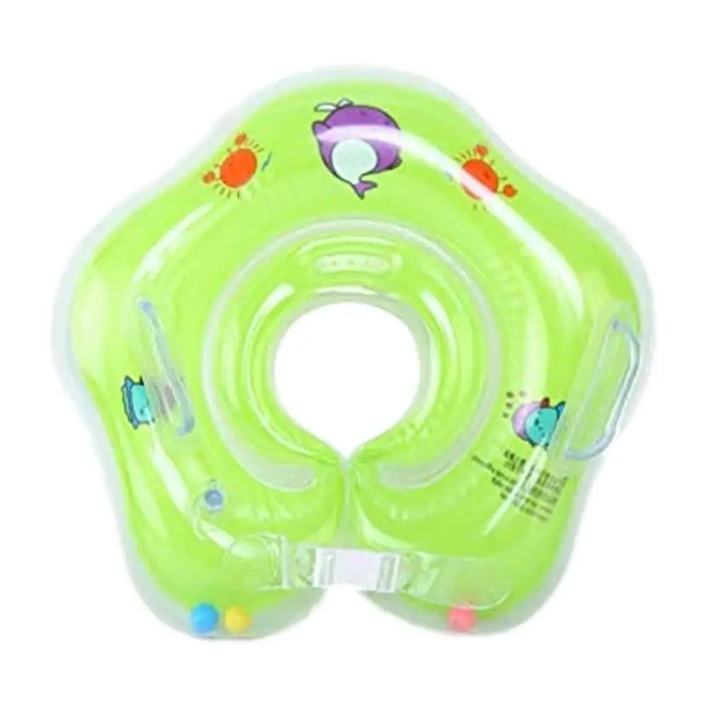 Anillo de cuello para beb&eacute;, accesorios de nataci&oacute;n, tubo de seguridad infantil flotador circular con asas para ba&ntilde;o, flamenco inflable, agua inflable-2
