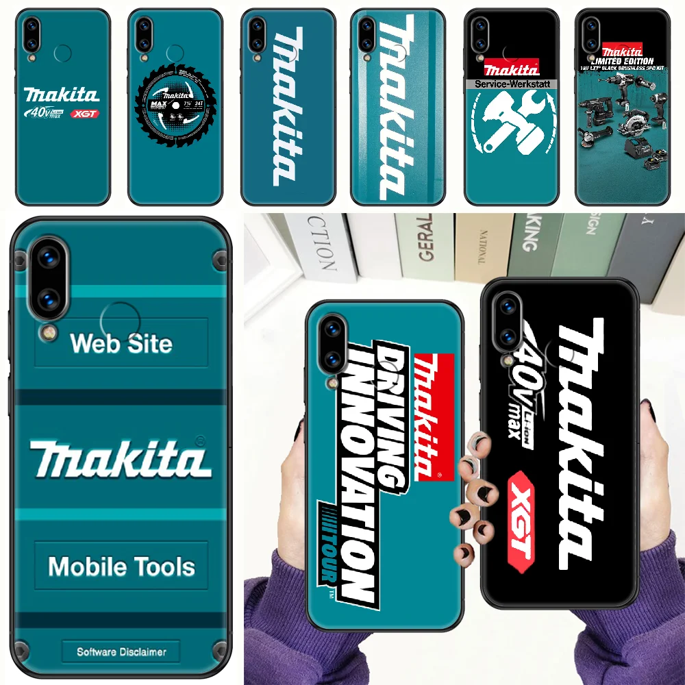 

Toolboxs Brand Makitaes Phone case For Huawei Honor 6 7 8 9 10 10i 20 A C X Lite Pro Play black fashion cell cover art hoesjes