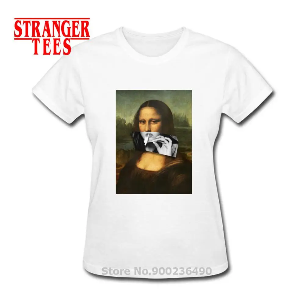Новейшая модель Mona Lisa футболка пародия: модные брюки из хлопка с логотипом