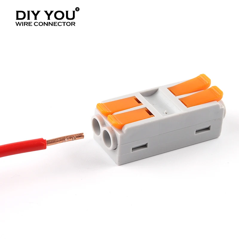 Butt TYPE Home Electircal Wire Connectors Quick Push-In Conductor Terminal Block Cable Led Light connectors 6mm2 2/3/4/5/6 Pin |
