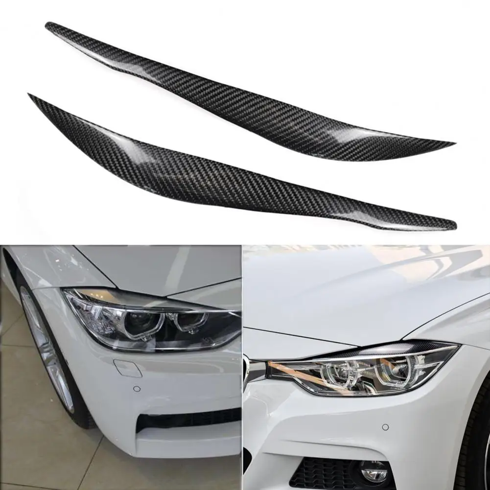 

2 шт., накладки на автомобильные фары из углеродного волокна для BMW 3 серии F30 2013-2015