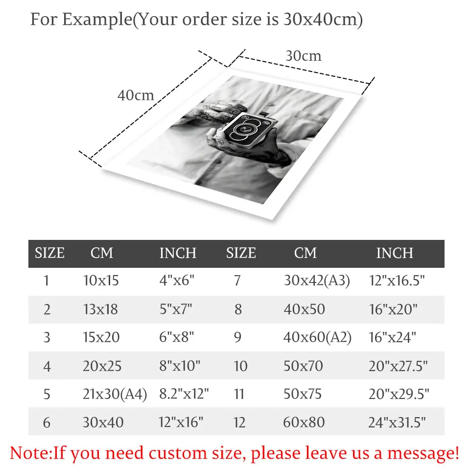 Скандинавский Пейзаж Плакат фотография Черный Белый Холст Картина Настенная