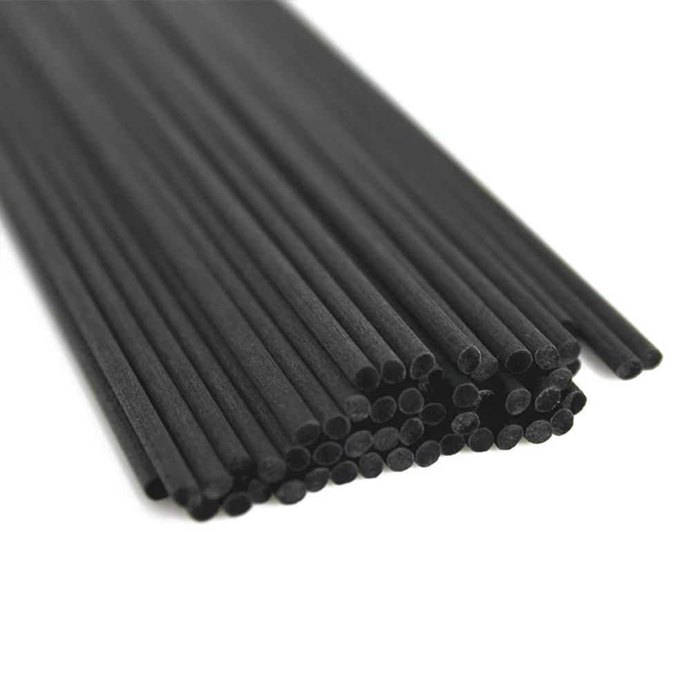 

100PCS Diameter 3MM 4MM 5MM Black Fiber Reed Diffuser Replacement Scented Sticks,Essential Oil Diffuser Fiber Rattan Stick
