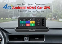 8 inch android 8 1 dashcam 4g electronic smart folding 232g car dvr gps navigation dual lens adas center console video recorder