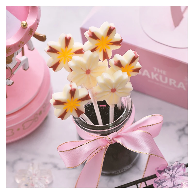 

Cute Flower Round Silicone Lollipop Molds Jelly and Candy Cake Mold Variety Shapes Cake Decorating Form Silicone Bakeware