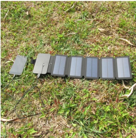 Солнечная панель 10 Вт Складная CNH SunPower фотоэлементы 5 В 2 1 А USB-разъем портативные